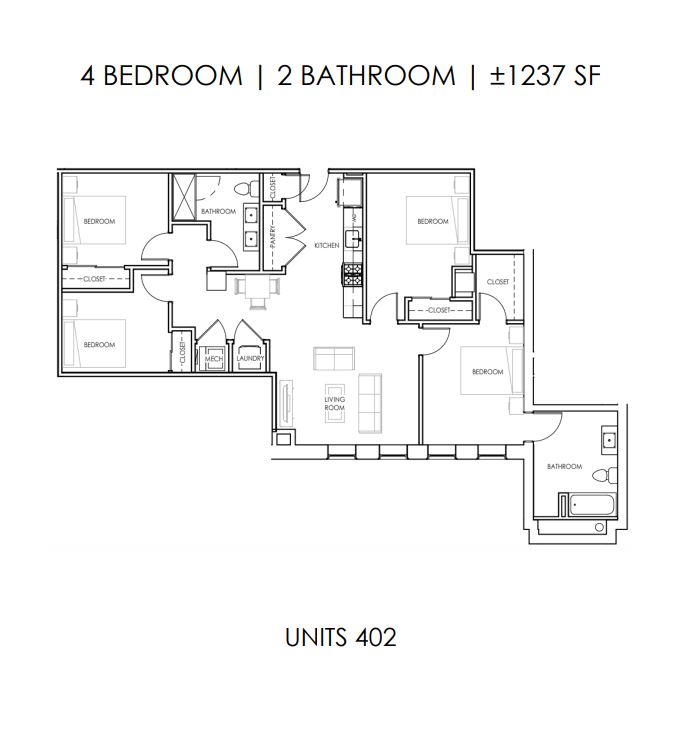 Four Bedroom Two Bath,Four Bedroom Two Bath